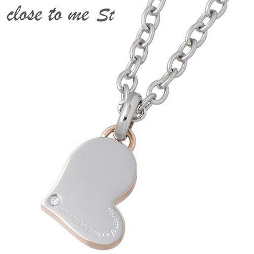 クロストゥーミー close to me メッセージハート ステンレス ネックレス 金属アレルギー対応 クロストゥーミー close to me メッセージハート ステンレス ネックレス 金属アレルギー対応