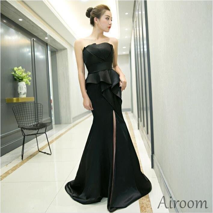 ロングドレス カラードレス ロング パーティードレス 結婚式 ウェディングドレス 二次会ドレス イブ