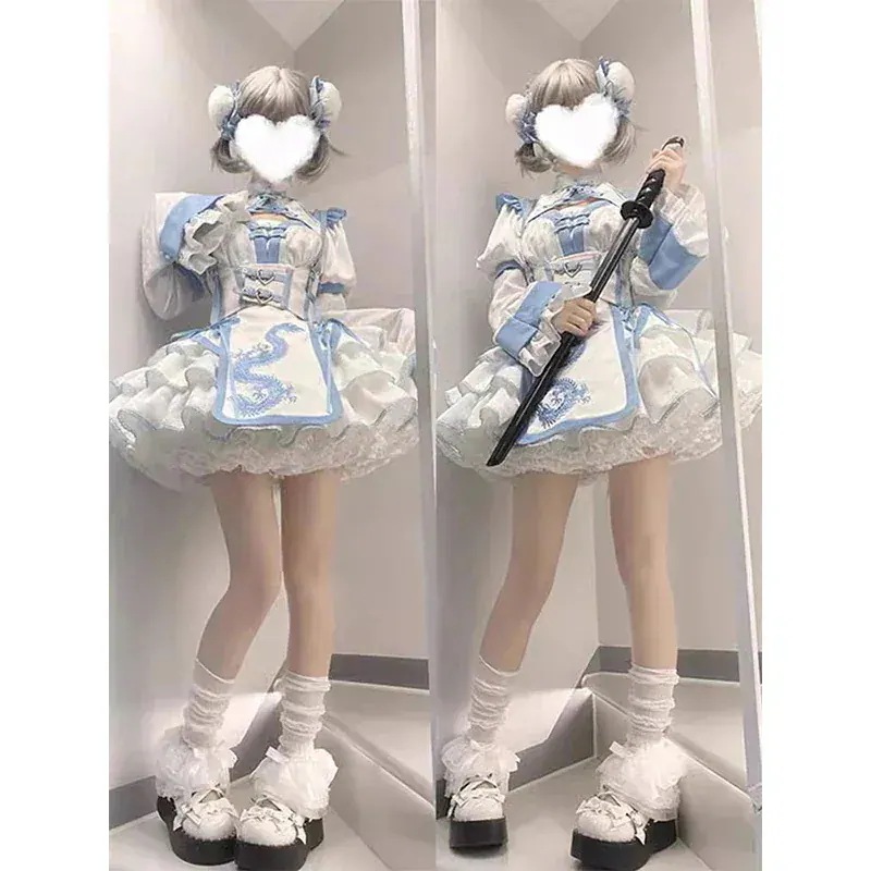 新品中チャイナドレス改良ヤビ中少女ロリータドレス二元規格即納ワンピースドレスドレス