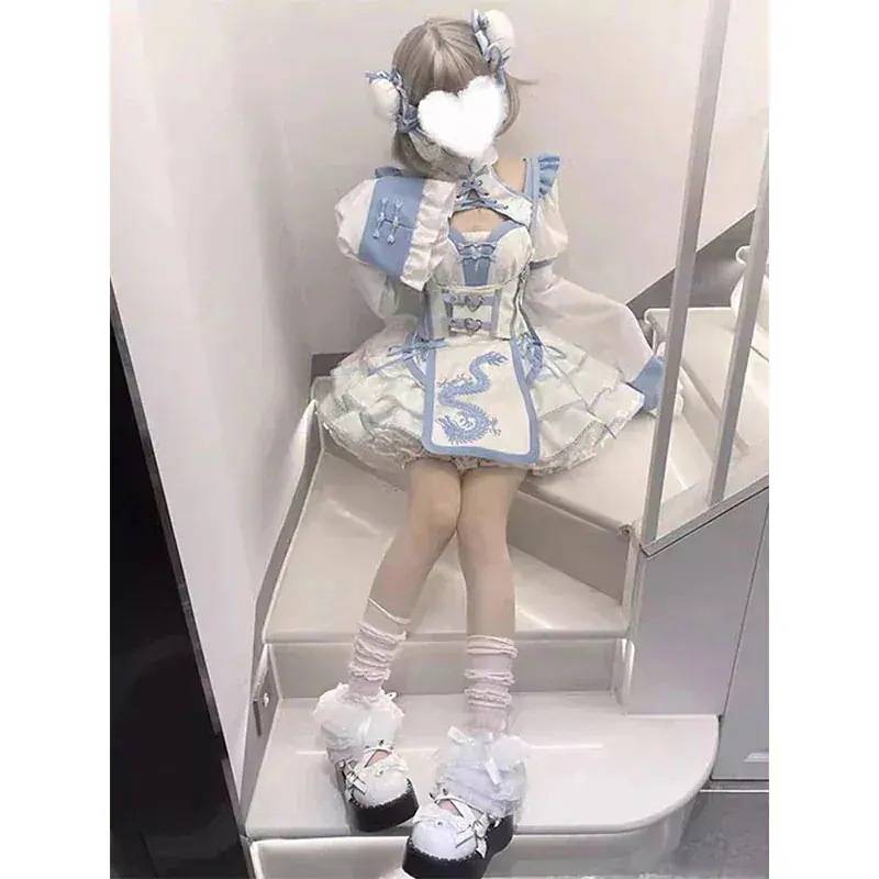 新品中チャイナドレス改良ヤビ中少女ロリータドレス二元規格即納ワンピースドレスドレス