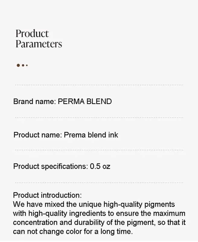 半永久的なアイライナー,眉毛,タトゥー,顔料,アート用品用の眉毛ブレンド