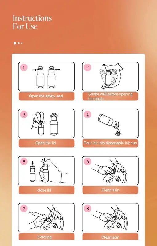 半永久的なアイライナー,眉毛,タトゥー,顔料,アート用品用の眉毛ブレンド