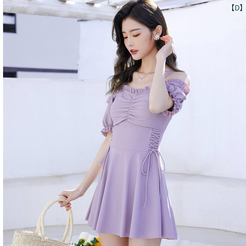 水着 ワンピース スイムウェア 海 プール マリンスポーツ 海水浴 サマー レジャー アウトドア 夏 体型カバー レディース 韓国