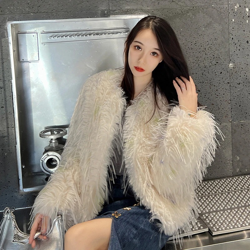 新作 高級感 皮毛一体 裏起毛 アウター 小香風 ジャケット トップス ファッション ショット丈 防寒カジュアAWアウター 厚手 韓国ファッション 福袋