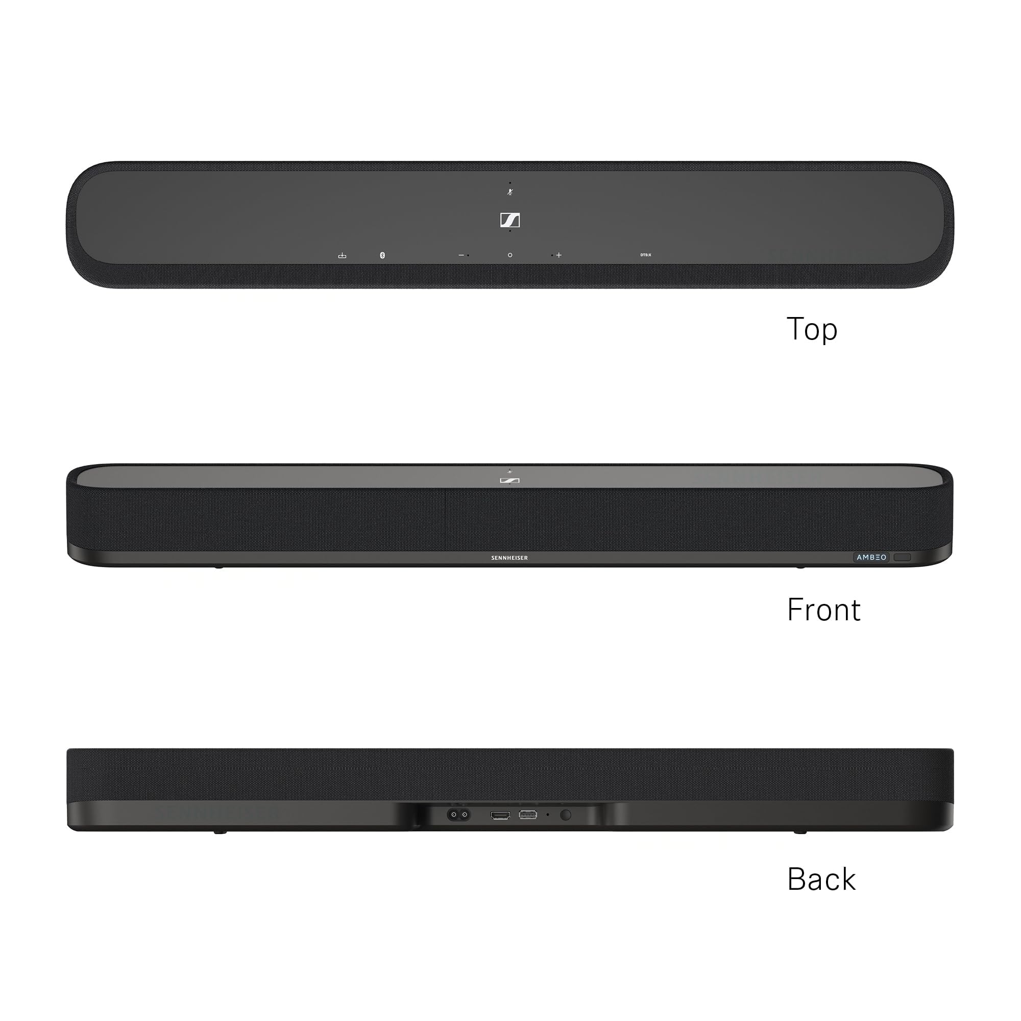 ゼンハイザー(Sennheiser) AMBEO Soundbar Mini アンビオ サウンドバー ミニ 7.1.4ch Dolby Atmos 内蔵デュアルサブウーファー コンパクト