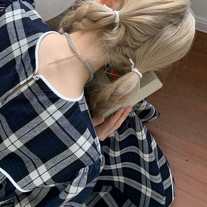 ワンピース ドールドレス プルオーバー ロングスカート シャツワンピース ロング ロング丈 袖あり 五分袖 ラウンドネック 襟なし ストレート ワイド ボタンあり かわいい 大人可愛い おしゃれ