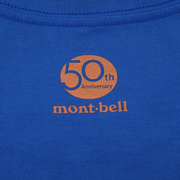 モンベル Tシャツ 半袖 メンズ レディース ブルー 50th WIC.T サミッツ RXL1114003BL mont-bell モンベル Tシャツ 半袖 メンズ レディース ブルー 50th WIC.T サミッツ RXL1114003BL mont-bell