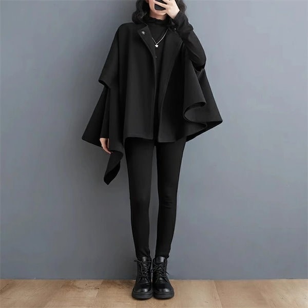 Qoo10] 【即納】マントコート ポンチョ レディー