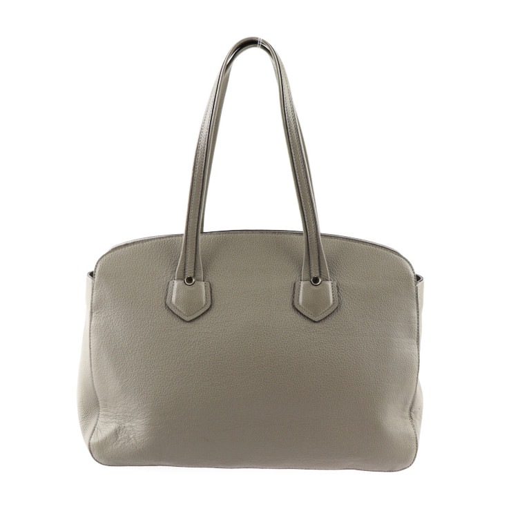 超美品 Furla フルラ トートバッグ - GIADA L ジャダ レザー グレージュ系 ゴールド金具 ショルダーバッグ 本物保証 中古