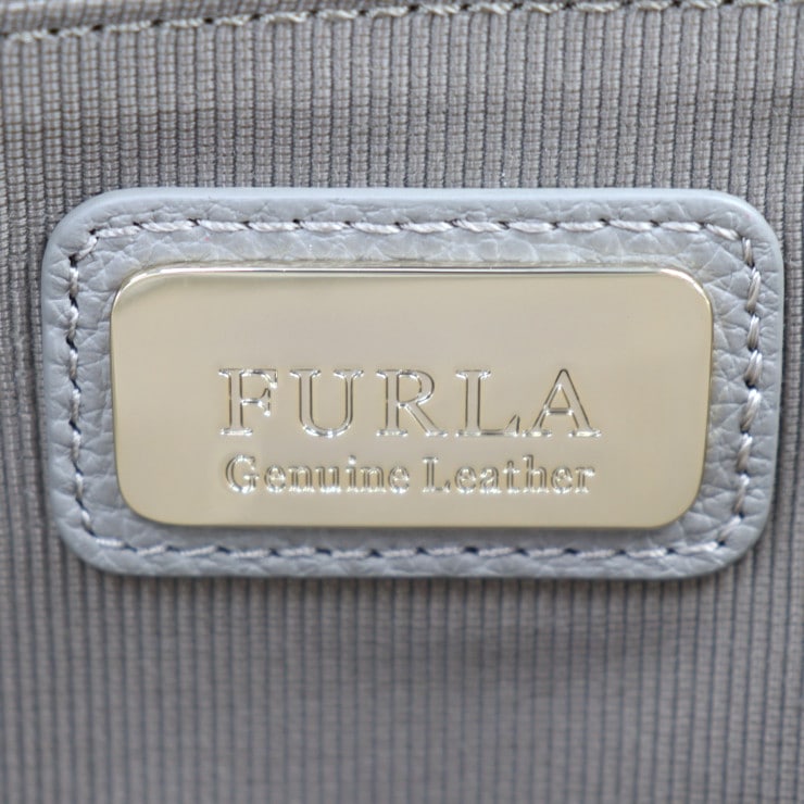 超美品 Furla フルラ トートバッグ - GIADA L ジャダ レザー グレージュ系 ゴールド金具 ショルダーバッグ 本物保証 中古