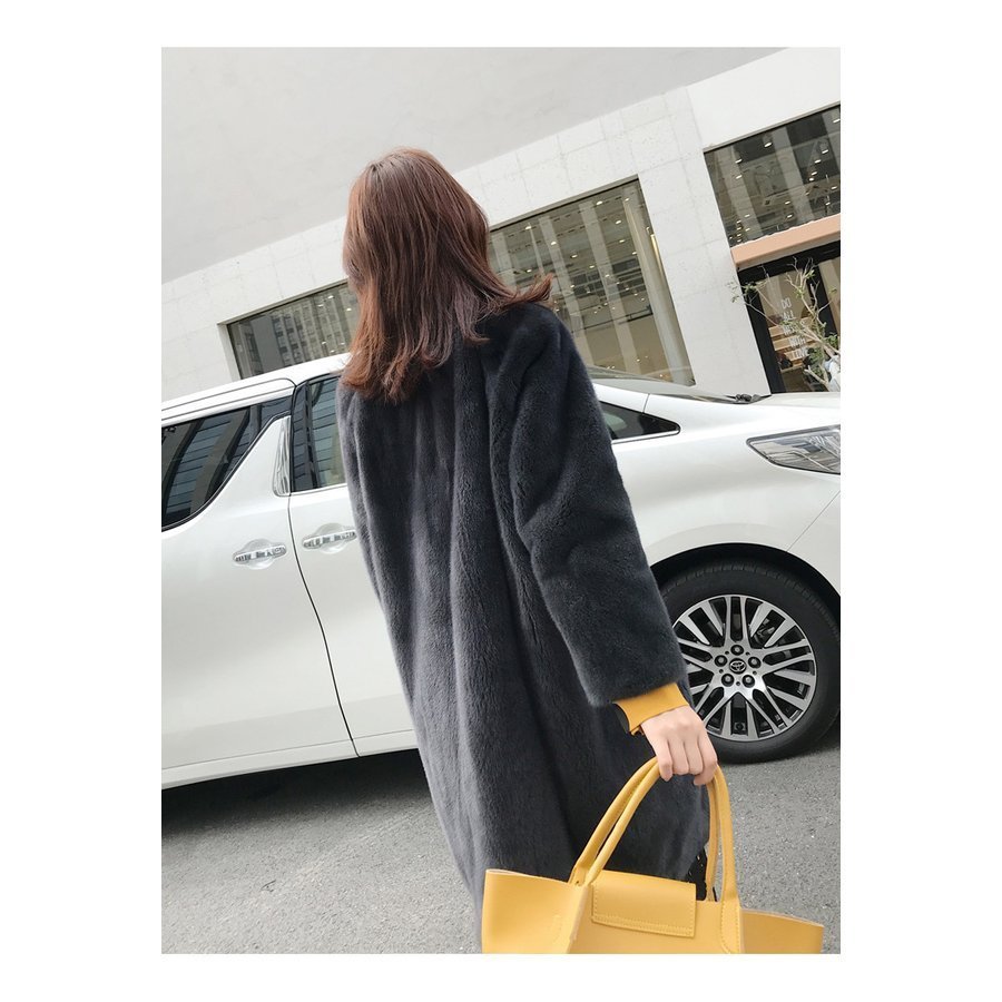 ファーコート レディース ダウン ジャケット ボアコート フェイクファー フォックス アウター ロン