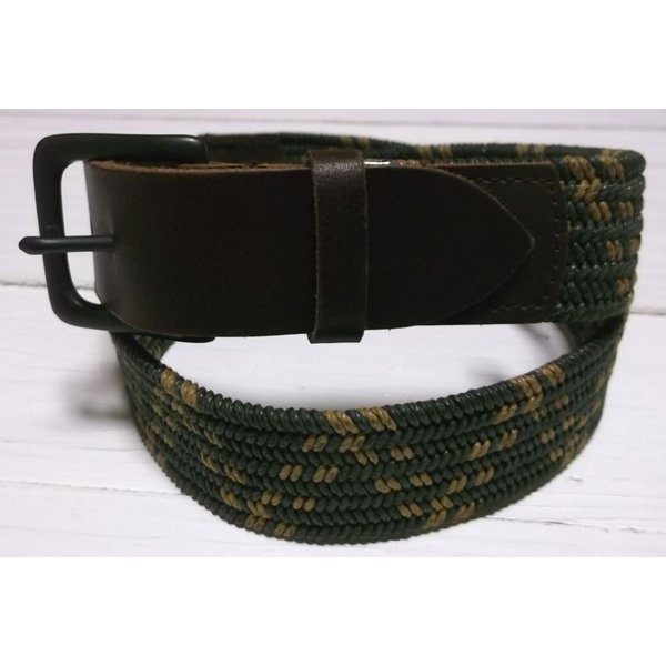 ジェイクルー 本革製 レザー コットンメッシュベルト オリーブ J.CREW JC4-001 ジェイクルー 本革製 レザー コットンメッシュベルト オリーブ J.CREW JC4-001