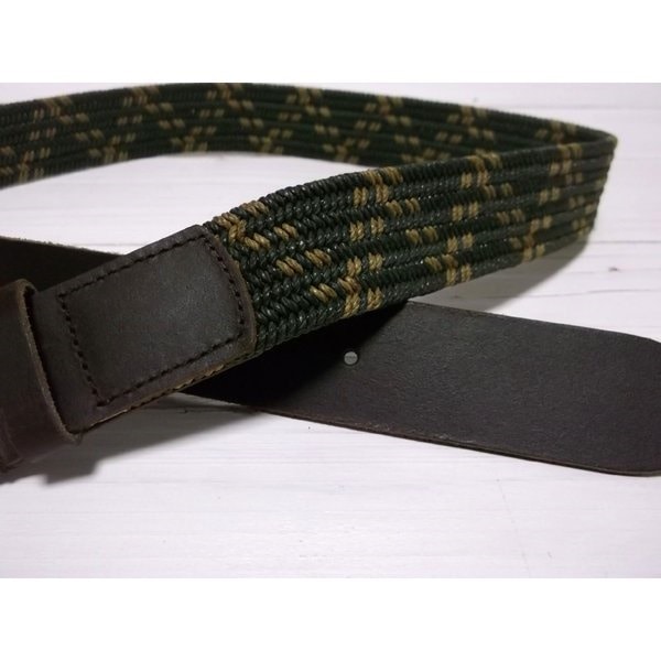ジェイクルー 本革製 レザー コットンメッシュベルト オリーブ J.CREW JC4-001 ジェイクルー 本革製 レザー コットンメッシュベルト オリーブ J.CREW JC4-001