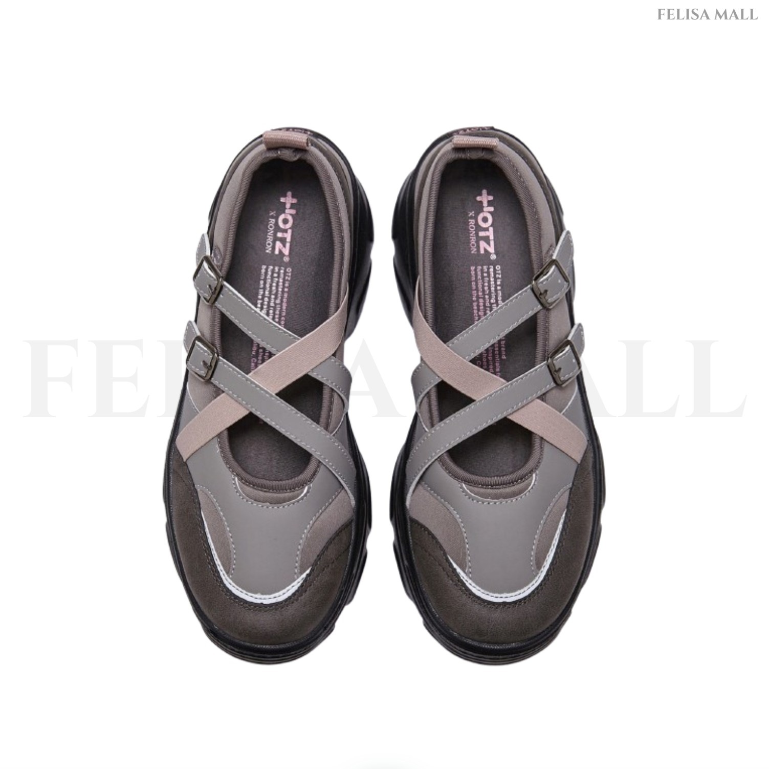 [OTZ] LOMITA Platform banding shoes 韓国シューズ OTZ × RONRON コラボカラー