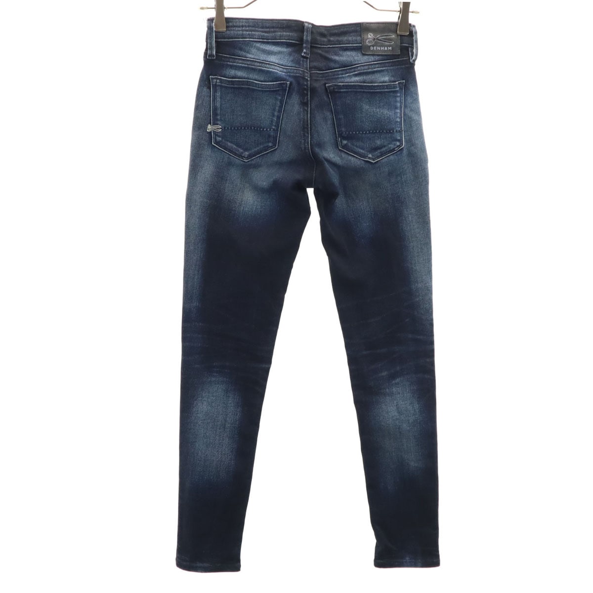 スキニーデニムパンツ W22 インディゴ ジーンズ レディース 古着