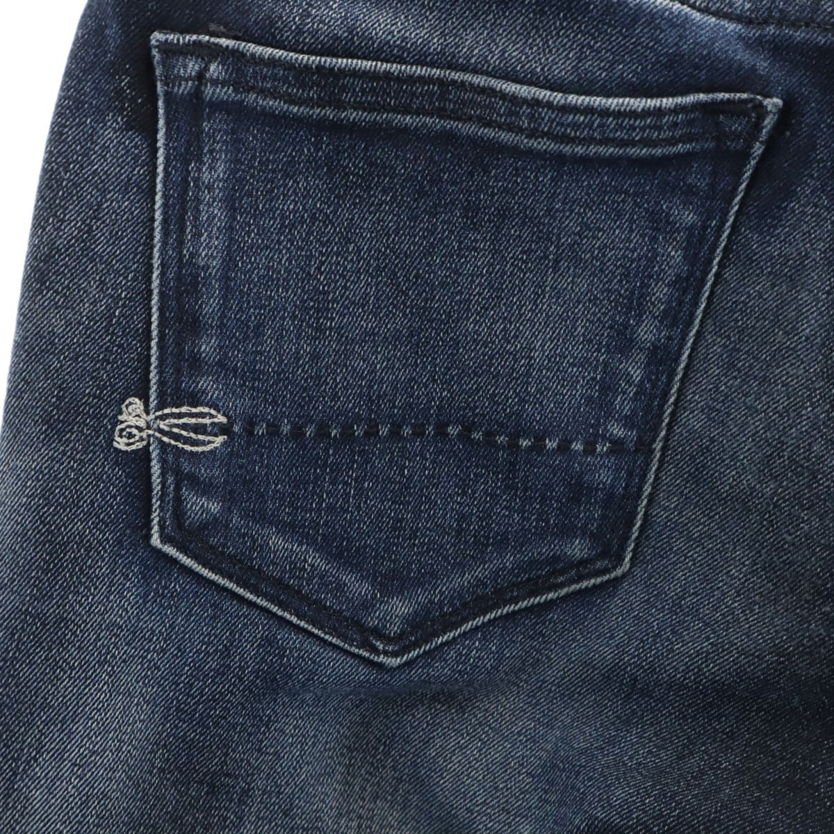 スキニーデニムパンツ W22 インディゴ ジーンズ レディース 古着