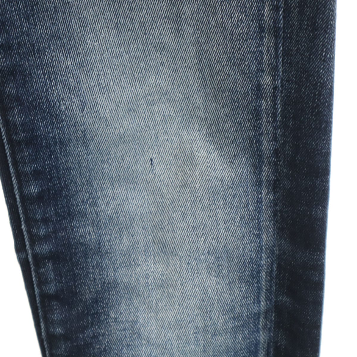 スキニーデニムパンツ W22 インディゴ ジーンズ レディース 古着