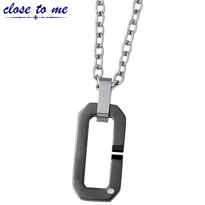 クロストゥーミー close to me ステンレス ネックレス CZ 金属アレルギー対応 クロストゥーミー close to me ステンレス ネックレス CZ 金属アレルギー対応