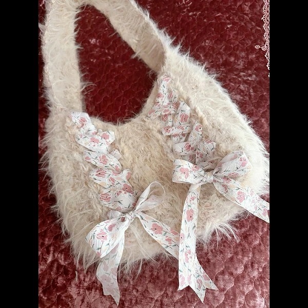 ショルダーバッグ ハンドバッグ トートバッグ ニットバッグ フリンジ かばん