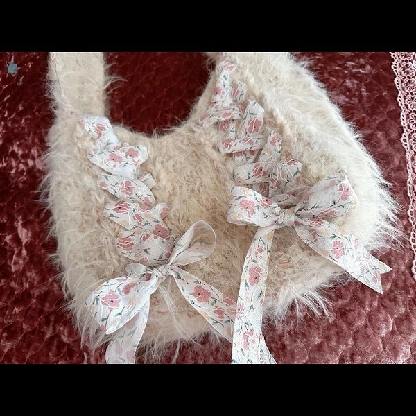 ショルダーバッグ ハンドバッグ トートバッグ ニットバッグ フリンジ かばん