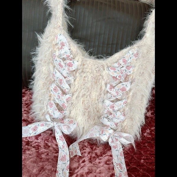 ショルダーバッグ ハンドバッグ トートバッグ ニットバッグ フリンジ かばん