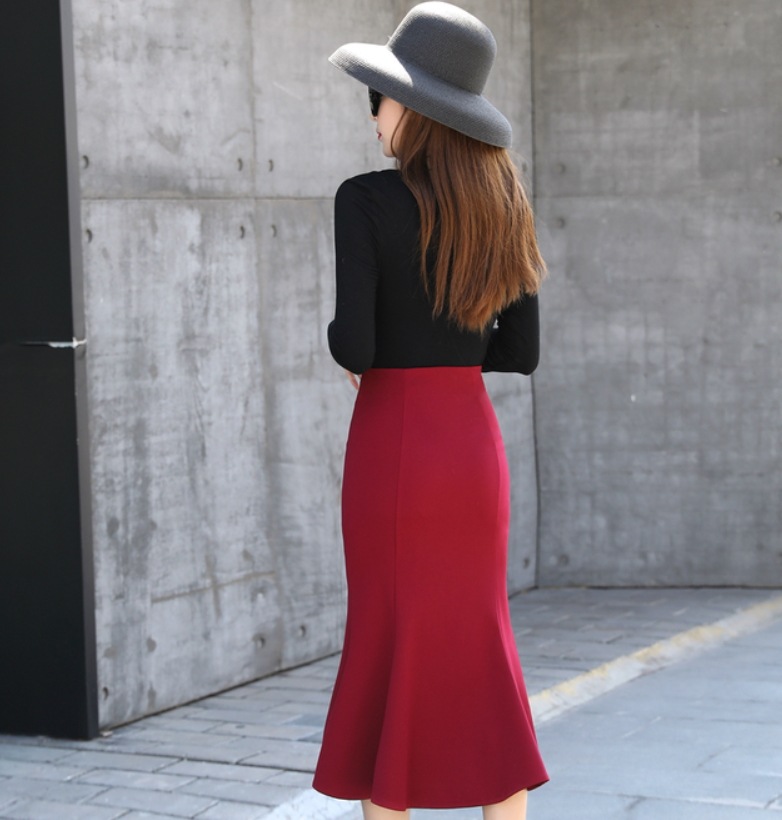 スカート デート タイトスカート ミモレ丈 マーメイド 可愛い きれいめ 上品 おしゃれ かっこいい 可愛い ラブリー キュート ガーリー クール モード系 セクシー エレガント 存在感