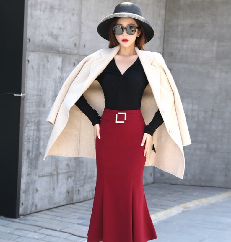 スカート デート タイトスカート ミモレ丈 マーメイド 可愛い きれいめ 上品 おしゃれ かっこいい 可愛い ラブリー キュート ガーリー クール モード系 セクシー エレガント 存在感