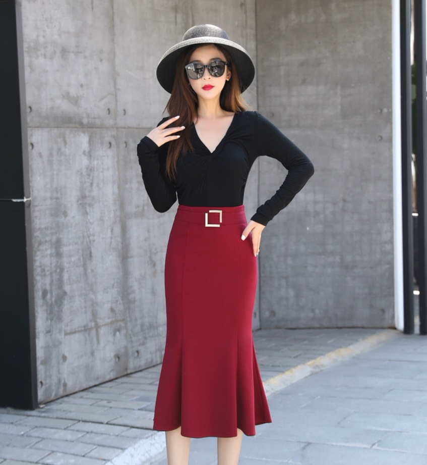 スカート デート タイトスカート ミモレ丈 マーメイド 可愛い きれいめ 上品 おしゃれ かっこいい 可愛い ラブリー キュート ガーリー クール モード系 セクシー エレガント 存在感