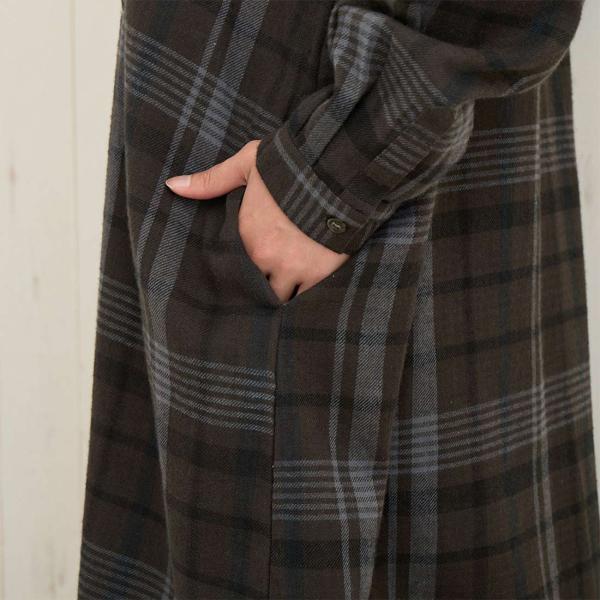 タータンチェック 長袖 シャツワンピ 秋冬 ロング ワンピース おしゃれ 秋冬 大人 タータンチェック 長袖 シャツワンピ 秋冬 ロング ワンピース おしゃれ 秋冬 大人