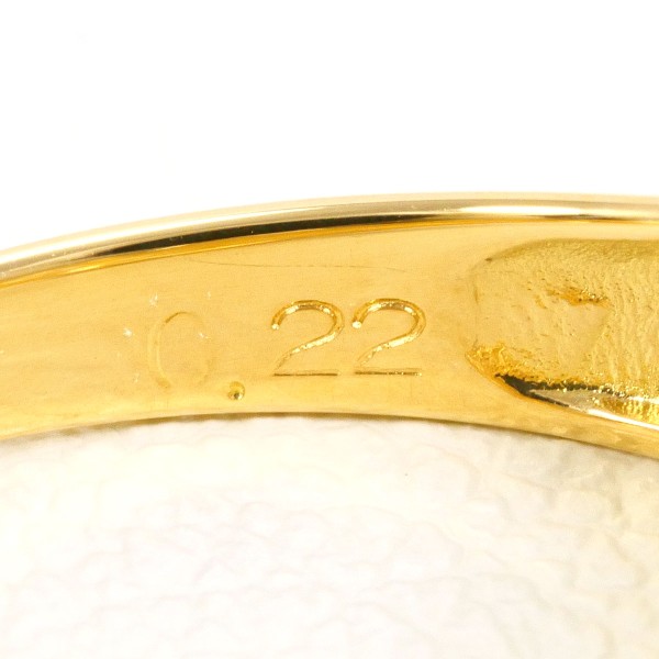 PT900 プラチナ K18YG リング 指輪 11号 ダイヤ 0.22 鑑別書 ジュエリー 中古 PT900 プラチナ K18YG リング 指輪 11号 ダイヤ 0.22 鑑別書 ジュエリー 中古