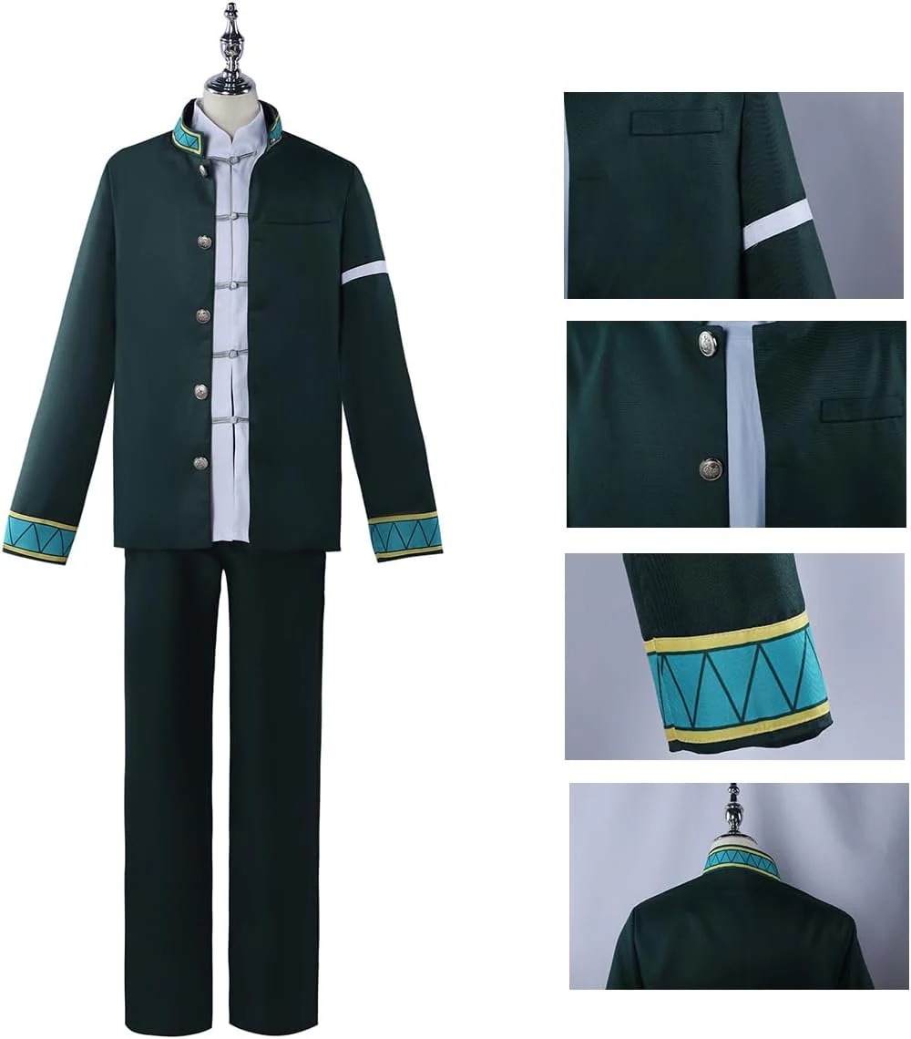蘇枋隼飛コスプレ衣装 風鈴高校 制服スーツ 制服ウイッグ付き 靴付き アイマスク付き 耳飾り付き 同人服 コスチューム 仮装 変装 クリスマス ハロウィン イベント日常服