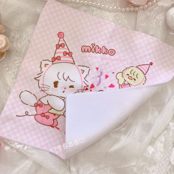 タオル・ハンカチ mikko Qoo10] Mikko ハンカチ ソフトハンドタオル