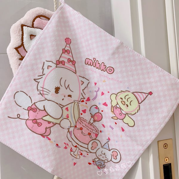 タオル・ハンカチ mikko Qoo10] Mikko ハンカチ ソフトハンドタオル