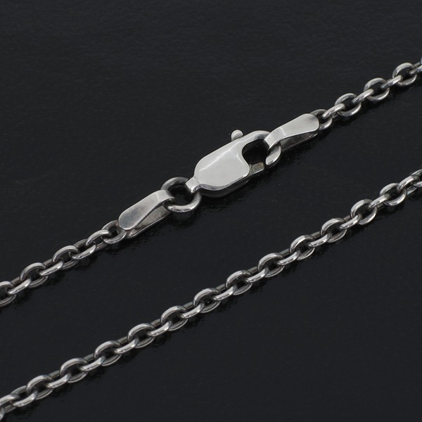 シルバーチェーン ネックレス チェーン いぶしあずきチェーン 幅約2.1mm 55cm