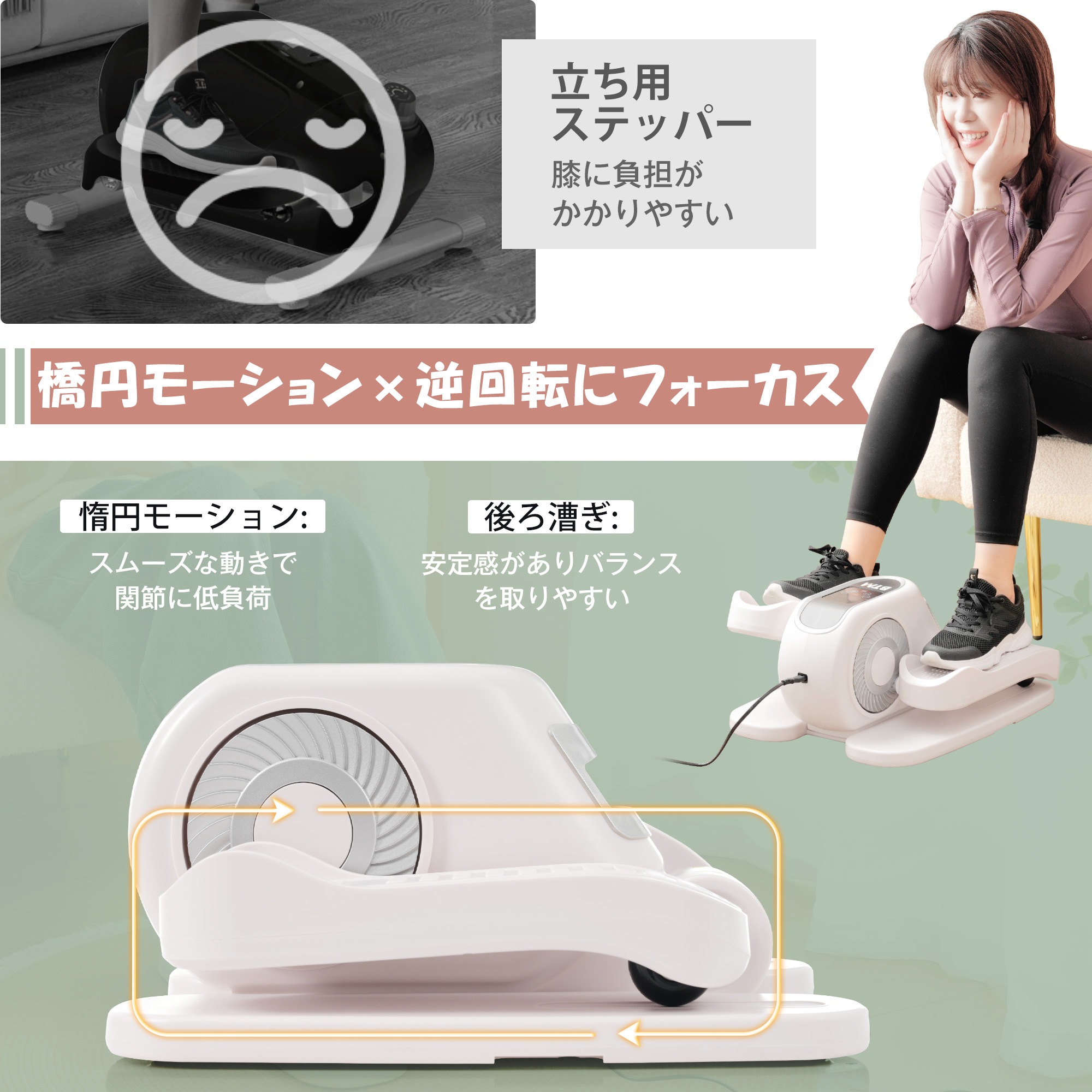 【2枚購入で100円OFF】ミニ クロストレーナー フィットネスバイク エアロバイク 前後方向回転 電動フィット ステッパー フィットネス 自宅 ダイエット フィット 有酸素運動 リモコン付き 組立不 【2枚購入で100円OFF】ミニ クロストレーナー フィットネスバイク エアロバイク 前後方向回転 電動フィット ステッパー フィットネス 自宅 ダイエット フィット 有酸素運動 リモコン付き 組立不