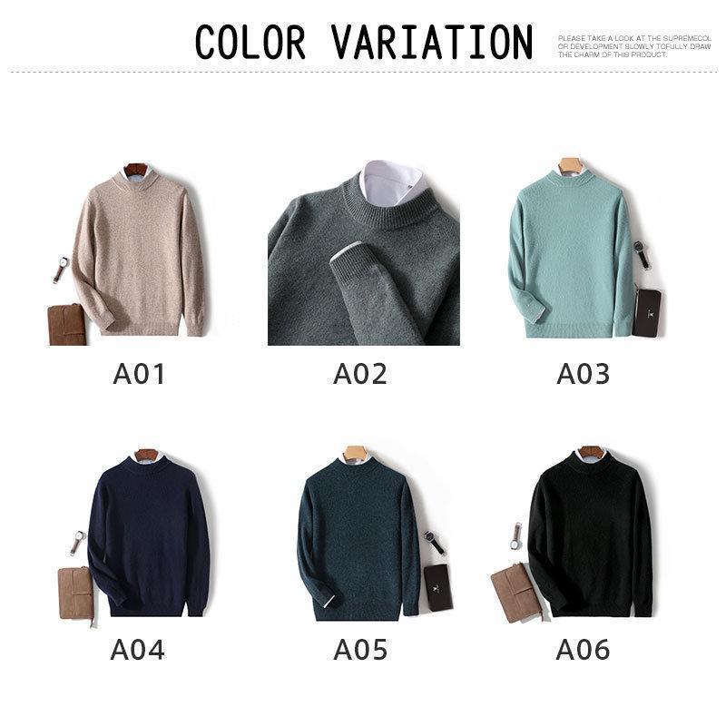 ニットセーター メンズ 暖 秋冬 ウール クルーネック トップス 上品 長袖 アウター 防寒 保温性 カジュアル ベーシック おしゃれ ニットセーター メンズ 暖 秋冬 ウール クルーネック トップス 上品 長袖 アウター 防寒 保温性 カジュアル ベーシック おしゃれ