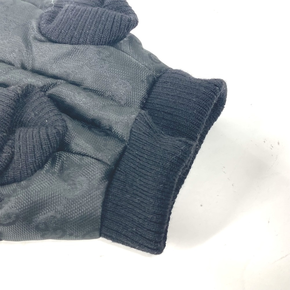 トップスその他 GG 犬 ワンちゃん わんちゃん ペット服 ドッグ コート ダウン ポリアミド ブラック