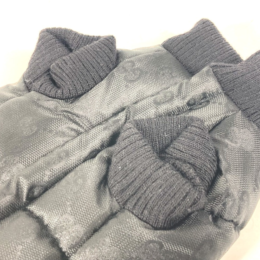 トップスその他 GG 犬 ワンちゃん わんちゃん ペット服 ドッグ コート ダウン ポリアミド ブラック