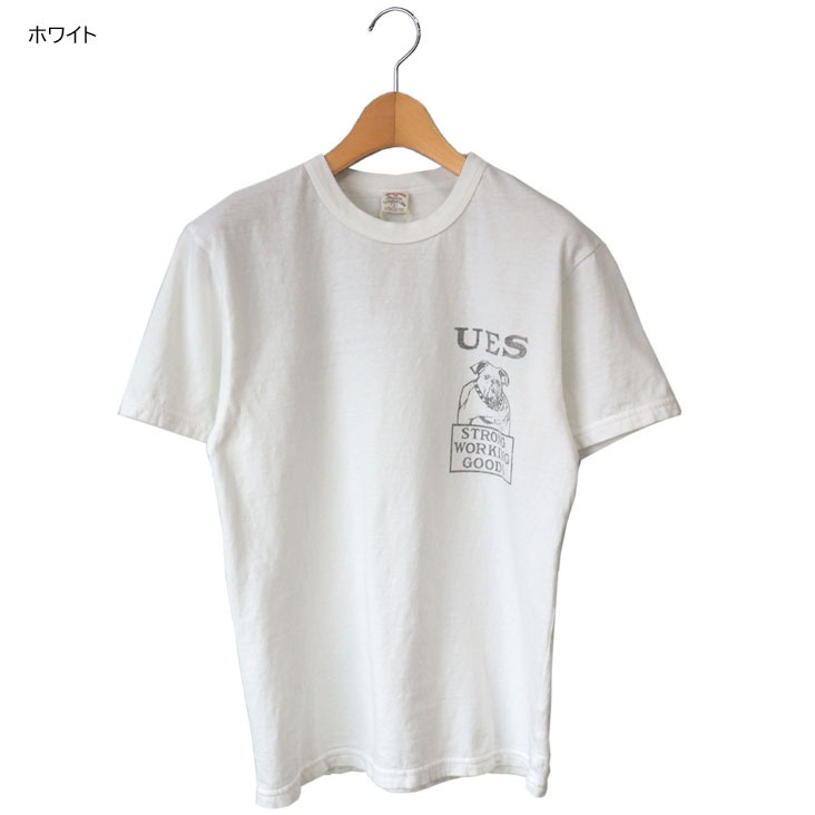 UES ウエス プリント半袖T BULLDOG シンプル オーガニックコットン オーガニック コットン 綿100% 春夏 プリント 染み込みプリント バックプリント オシャレ お揃い 652502 UES ウエス プリント半袖T BULLDOG シンプル オーガニックコットン オーガニック コットン 綿100% 春夏 プリント 染み込みプリント バックプリント オシャレ お揃い 652502