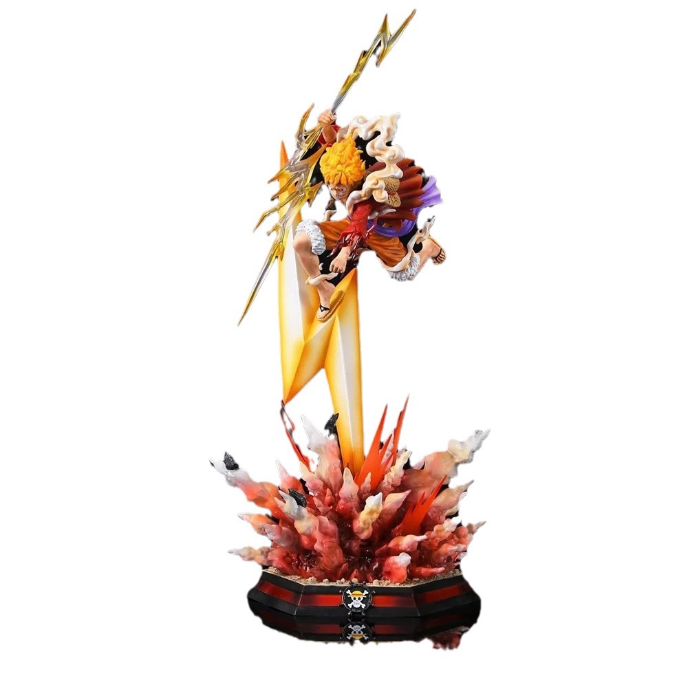 ワンピース フィギュア GK ライトニング エクスプロージョン ニカ ルフィ モデル 赤白発光装飾品 ワンピース フィギュア GK ライトニング エクスプロージョン ニカ ルフィ モデル 赤白発光装飾品