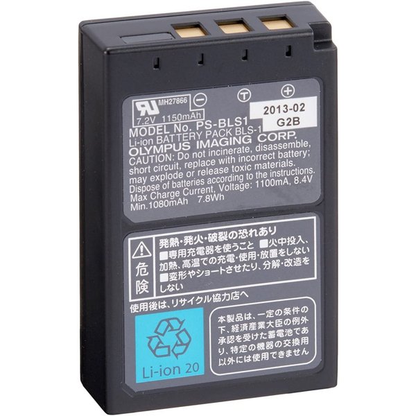 【中古】オリンパス OLYMPUS PEN用 リチウムイオン充電池 E-P2/P1付属品 BLS-1