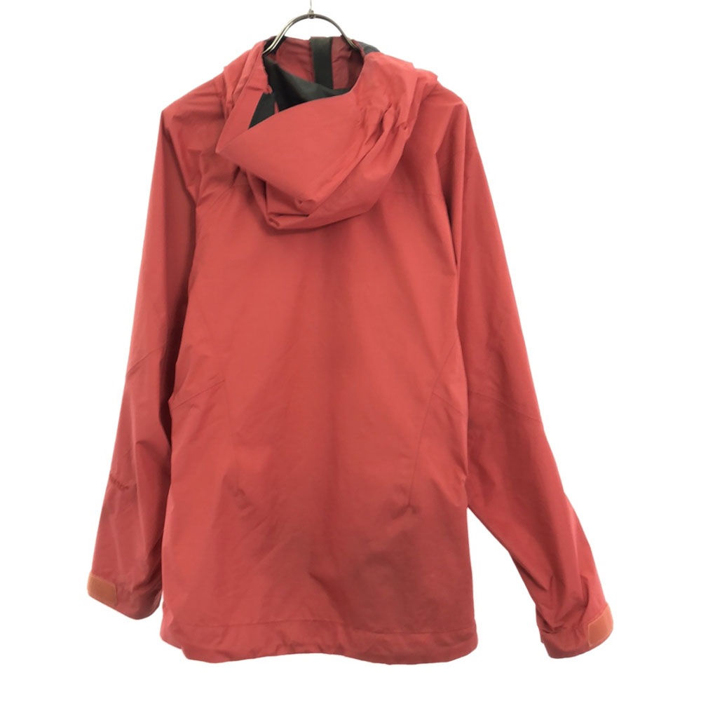 GORE-TEX ロゴ刺繍 ハードシェル ジャケット S レッド アウトドア レディース