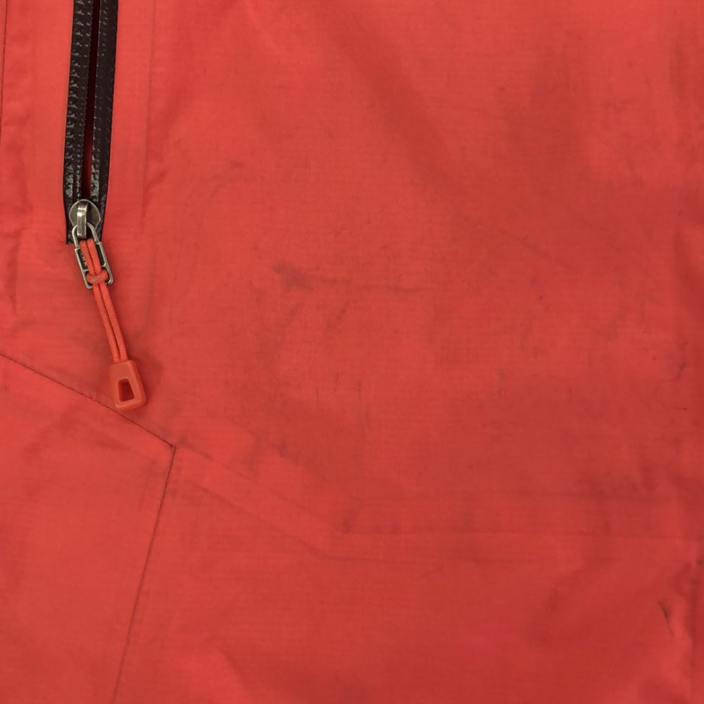 GORE-TEX ロゴ刺繍 ハードシェル ジャケット S レッド アウトドア レディース