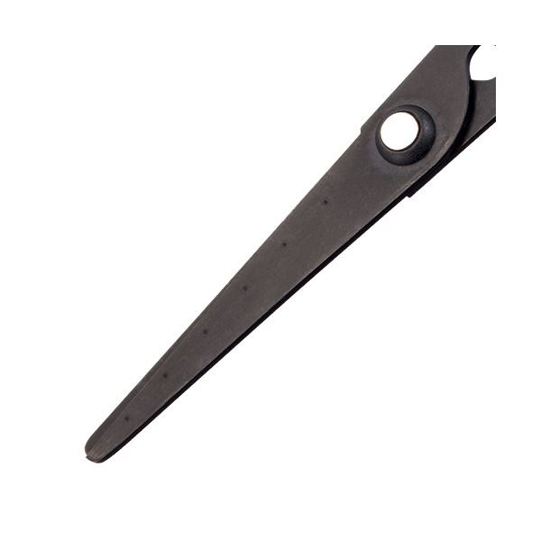 (まとめ) TANOSEE フッ素刃はさみ 刃先先丸 刃渡り65mm グレー 1本 (×30セット)