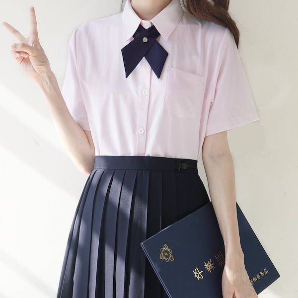 Qoo10] 2枚セット学生服 スクールシャツ 女子