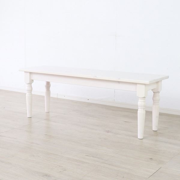 ダイニングベンチ WH ホワイト 組立品 ダイニングベンチ WH ホワイト 組立品