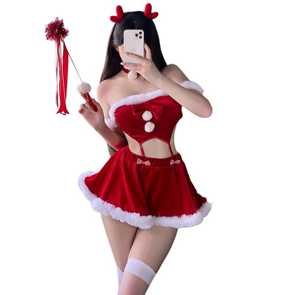 サンタ コスプレ 衣装 レディース セクシー パーティー 可愛い イベント 仮装 Qoo10] サンタコスプレ クリスマスコスプレ セッ