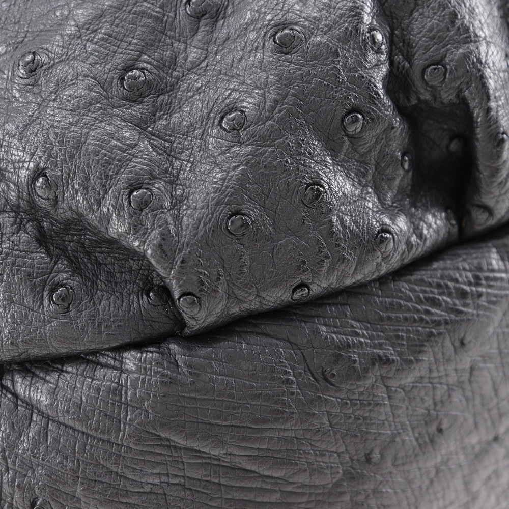 ヴィンテージ トートバッグ オーストリッチ 黒 レディース 中古品 A-ランク ヴィンテージ トートバッグ オーストリッチ 黒 レディース 中古品 A-ランク