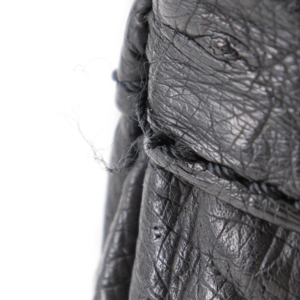 ヴィンテージ トートバッグ オーストリッチ 黒 レディース 中古品 A-ランク ヴィンテージ トートバッグ オーストリッチ 黒 レディース 中古品 A-ランク