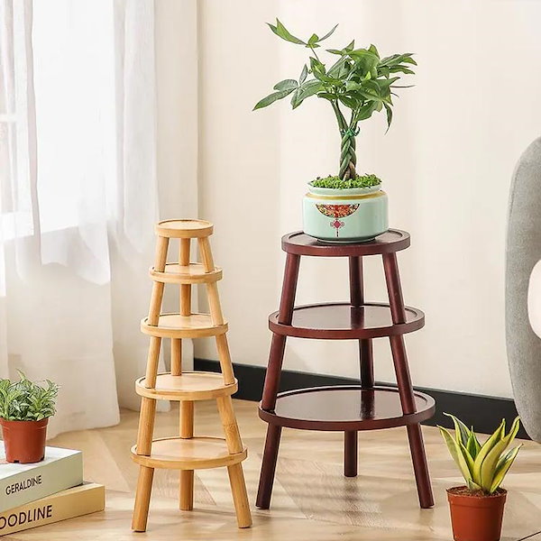 Qoo10] フラワースタンド 花台 丸 スツール お